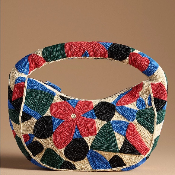 Maeve Handbags - NEW! The Tate Beaded Handbag: Geo Floral Edition by Maeve